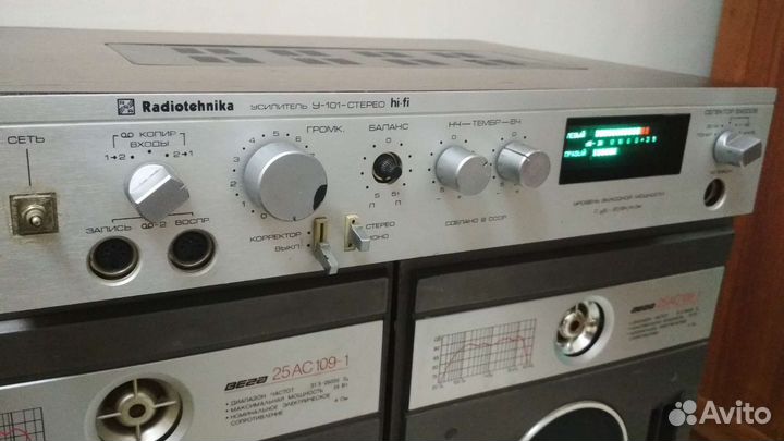 Акустическая система (2 колонки+усилитель)