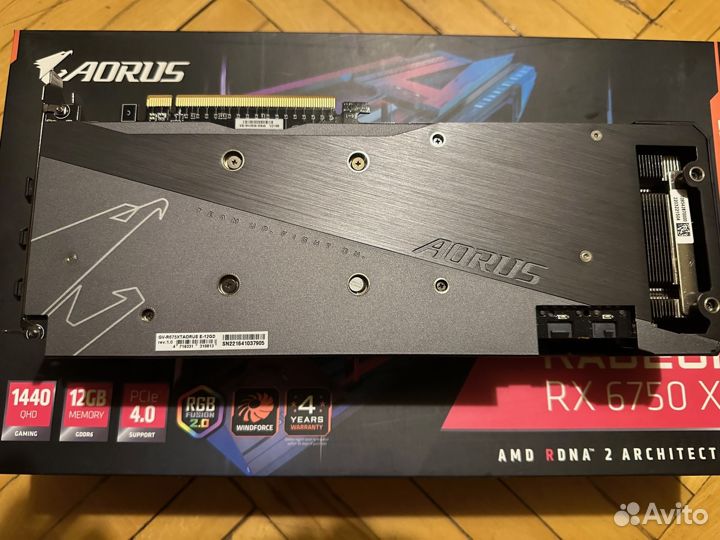 Видеокарта Aorus RX 6750XT