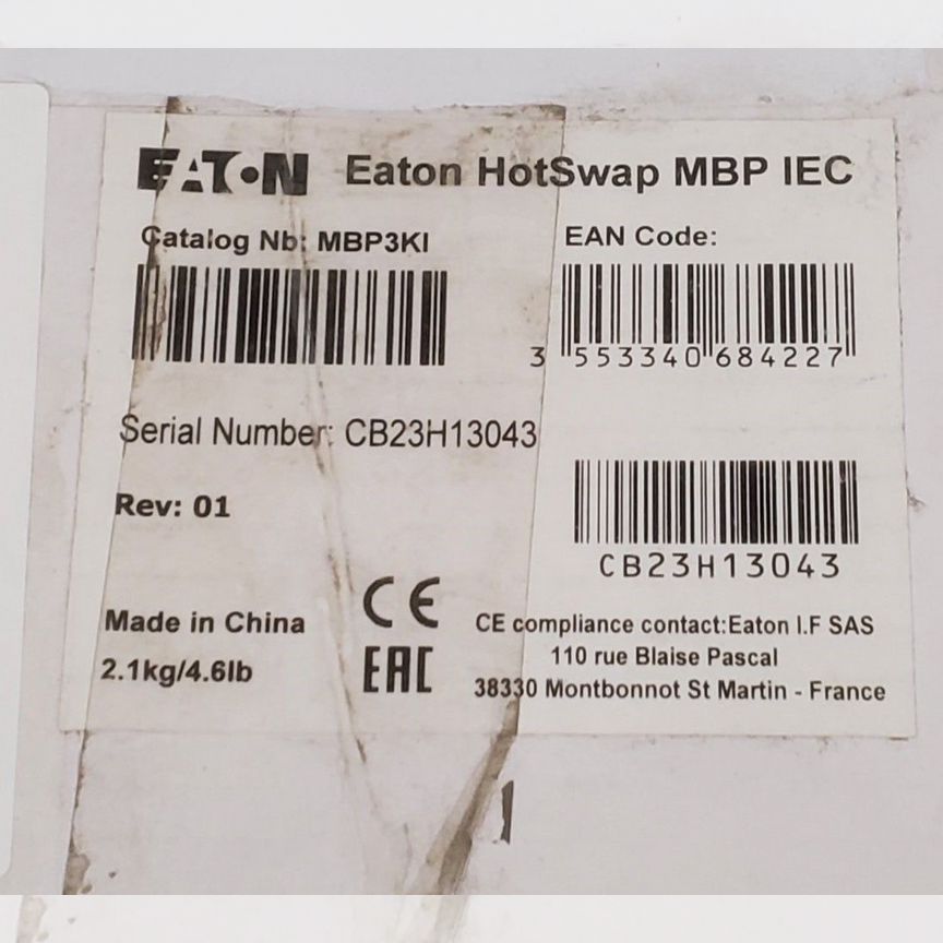 [HOTSWAP] Байпас Eaton Mbp Iec Mp3ki Hotswap