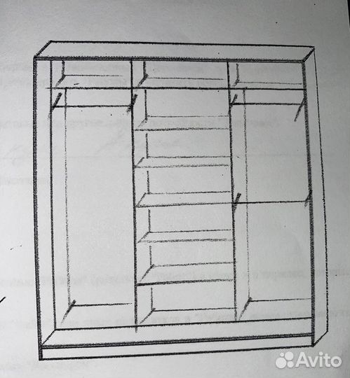 Шкаф купе с зеркалом