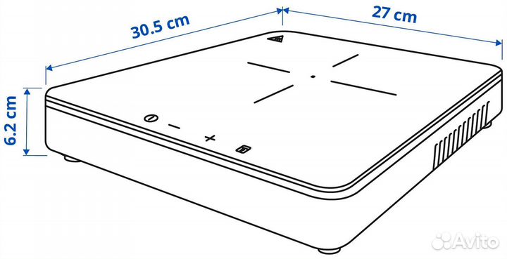 Переносная индукционная плита Икеа Тилльреда