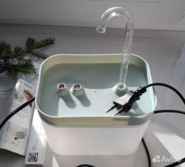 Фонтан поилка для кошек бесшумная