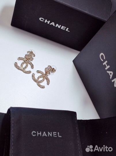 Chanel Шанель премиум серьги жемчуг
