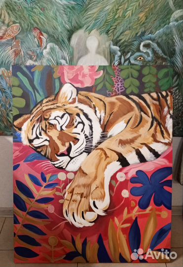 Картина акрилом на холсте