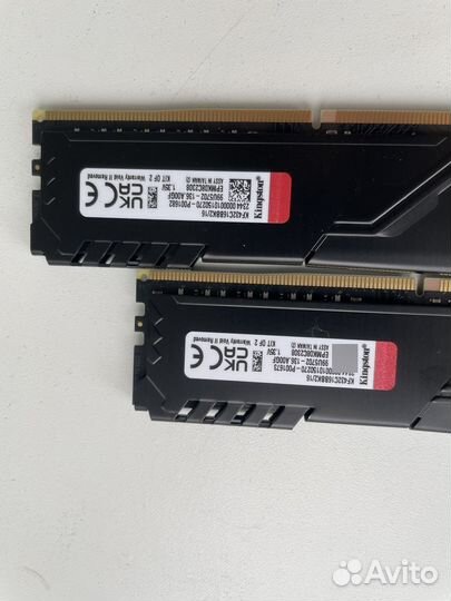 Оперативная память ddr4 Hyperx 16gb 3200mhz