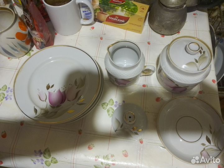 Чайный сервиз СССР пролетарий, винтаж