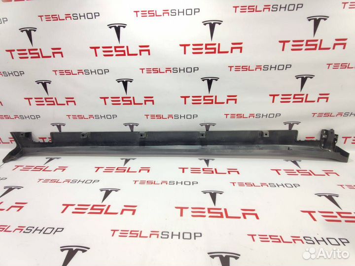 Накладка порога рокерной панели Tesla Model X 2019