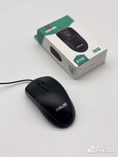 Мышь проводная новая biojee E100