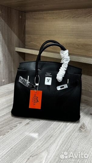 Сумка женская Hermes birkin 30 серебро