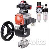 Кран шаровой DN.ru кшмп.316.230-ISO Ду100 Ру40, внутренняя резьба, полнопроходной, нержавеющая сталь