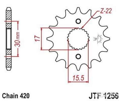 Звезда ведущая JTF1256 13