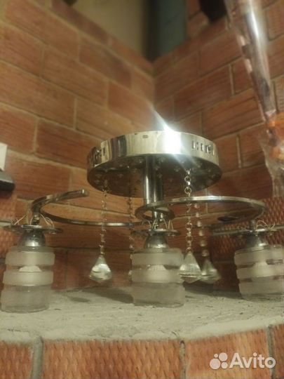 Люстра потолочная светодиодная с пультом бу