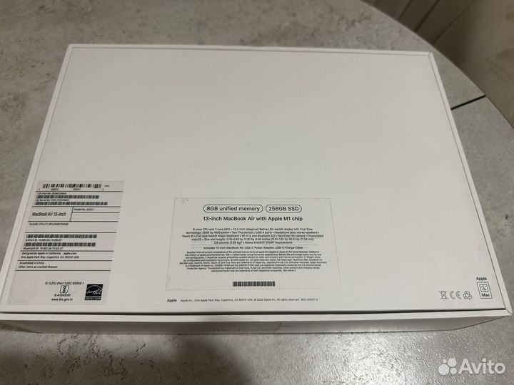 Apple macbook Air 13 2020 m1 8gb 256