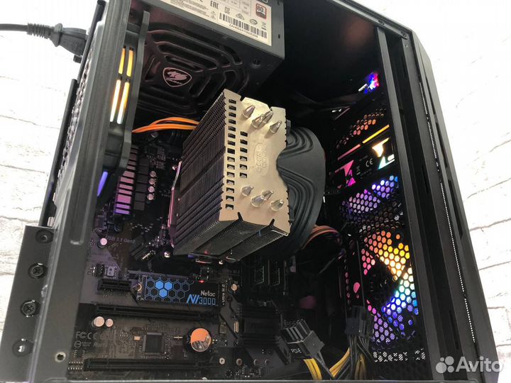 Игровой пк R7 2700X / B450M / 16Gb RAM