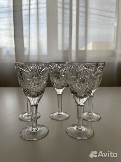 Хрустальные кружки, рюмки