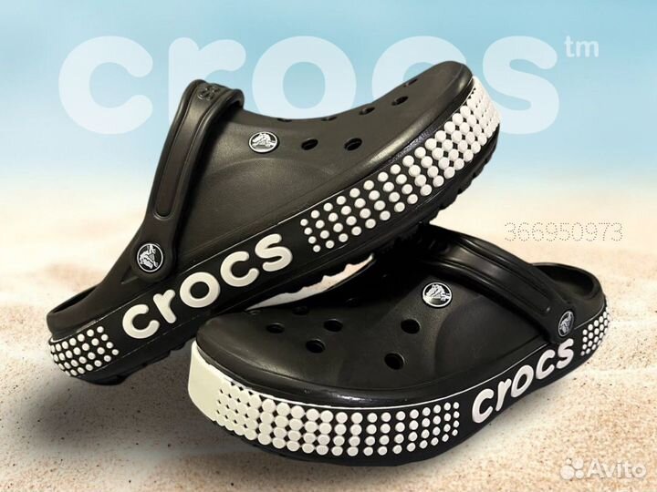 Crocs сабо мужские (черные)