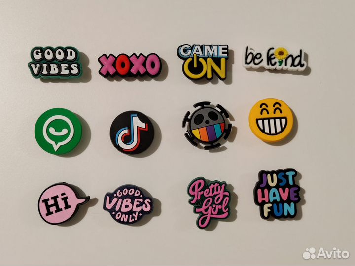 Джиббитсы: надписи, иконки, смайлик