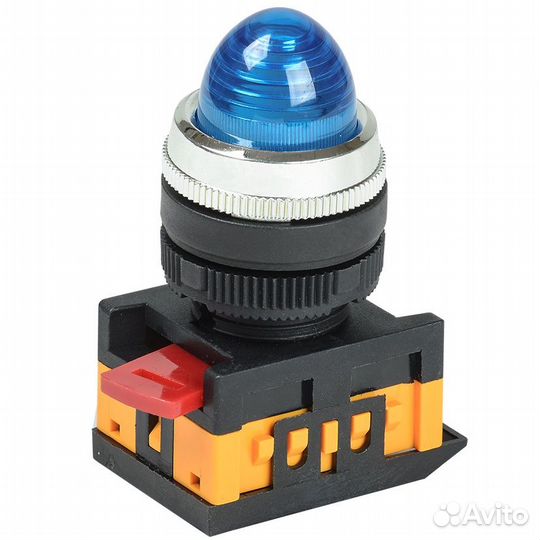 Лампа сигнальная IEK AL-22 неоновая, синяя, 240В