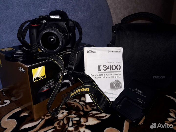Зеркальный фотоаппарат nikon d3400