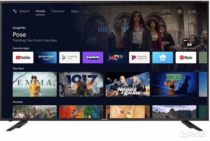 Новый телевизор 70 дюйм Sharp 70cl5ea