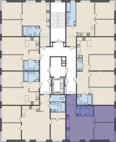 2-к. квартира, 52,2 м², 2/2 эт.