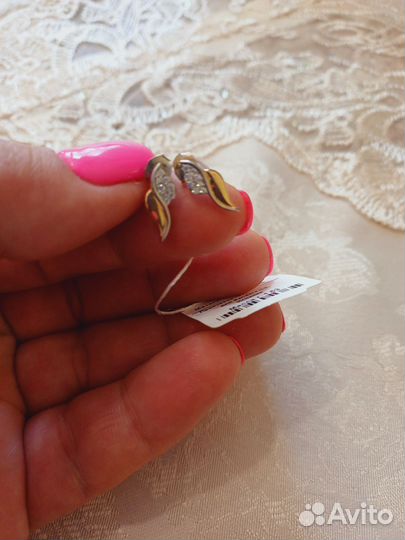 Серьги серебро