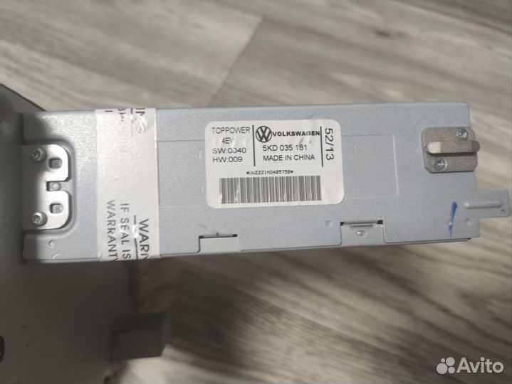 Магнитола VW Polo, Golf, Jetta 6