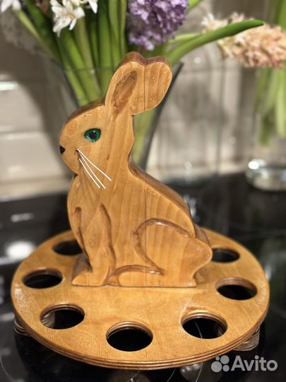 Подставка для яиц пасхальный кролик