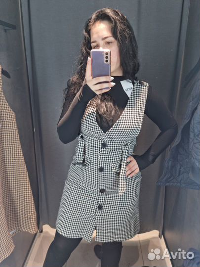 Твидовый сарафан женский