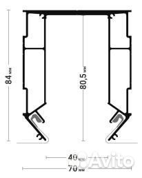 Профиль trek 02 для натяжных потолков