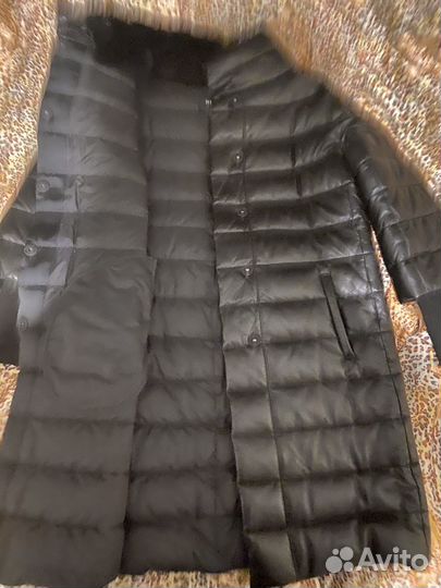 Пуховик зимний длинный женский 44