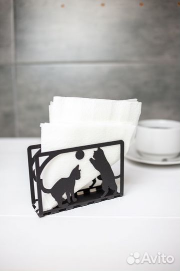 Салфетница металлическая