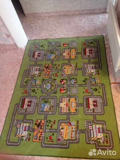 Ковер детский с дорогами