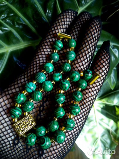 Браслет СССР: малахит