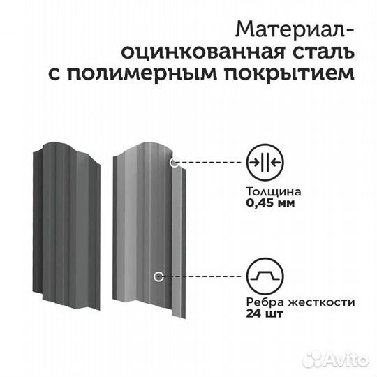 Евроштакетник для забора от производителя