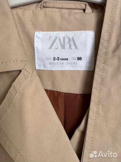 Детский тренч Zara 98