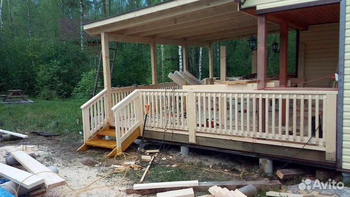 Строительство пристроек, террас веранд