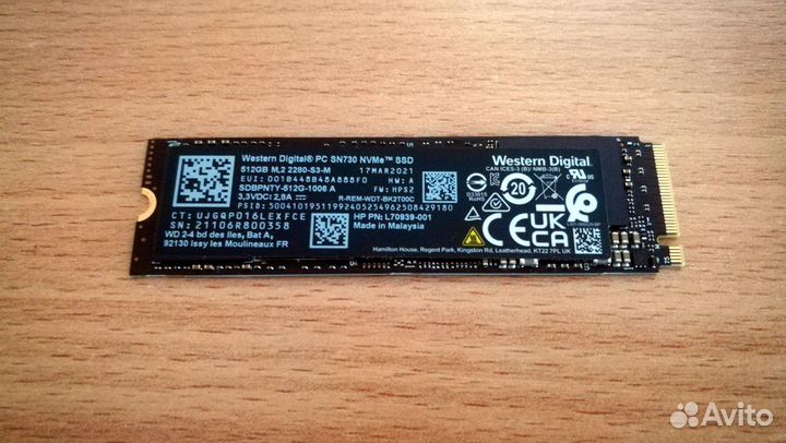 SSD накопитель 512Gb NVMe M.2 - WD SN730