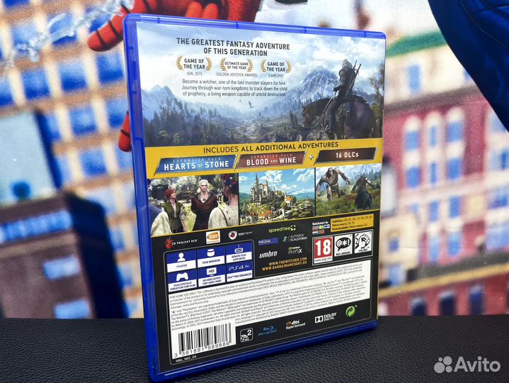 Ведьмак 3 Дикая охота Игра года PS4