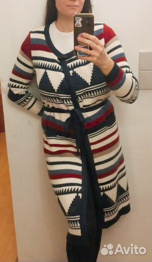 Кардиган удлиненный 46 размер в стиле Покахонтас