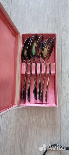 Столовые ложки Роза мельхиор СССР