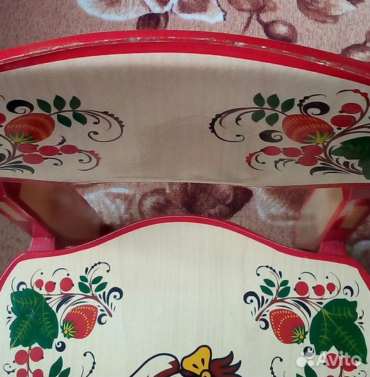 Стол и стул Хохлома (дерево)