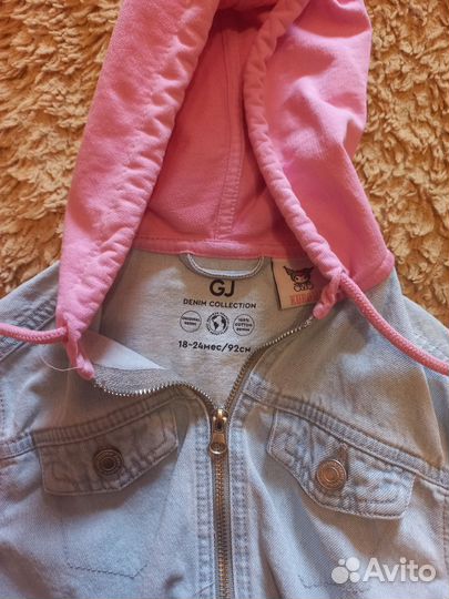 Джинсовая куртка для девочки 92