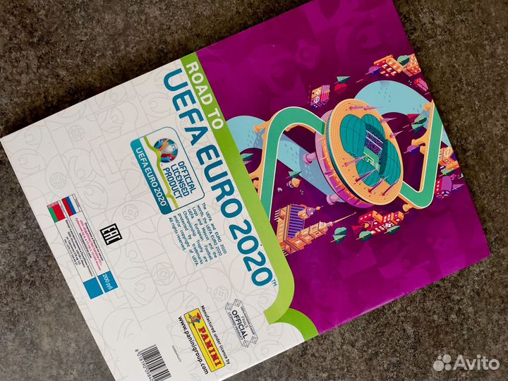 Panini Road to Euro 2020 наклейки альбом блок