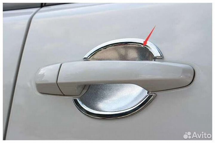 Накладки под ручки mitsubishi l200