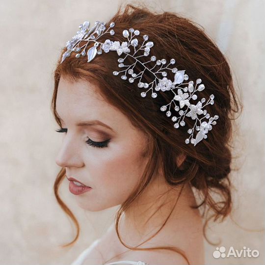 Свадебная диадема,корона,гребень новын