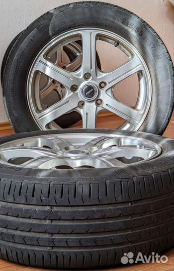 Диски + летняя резина Continental 215/55 R17