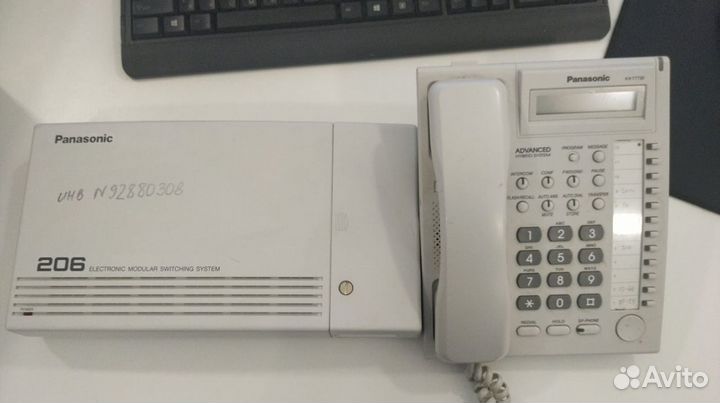 Мини атс Panasonic KX-T206RU и системный телефон