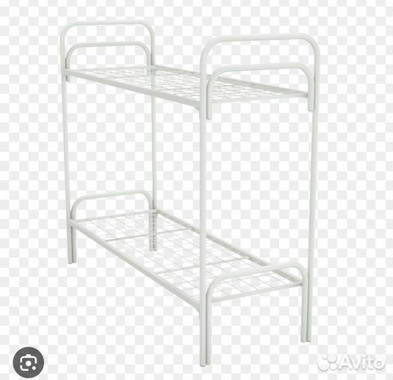 Двухъярусная кровать металлическая бу