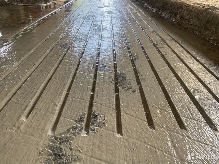 Нарезка бетонных полов (штроб) в коровниках